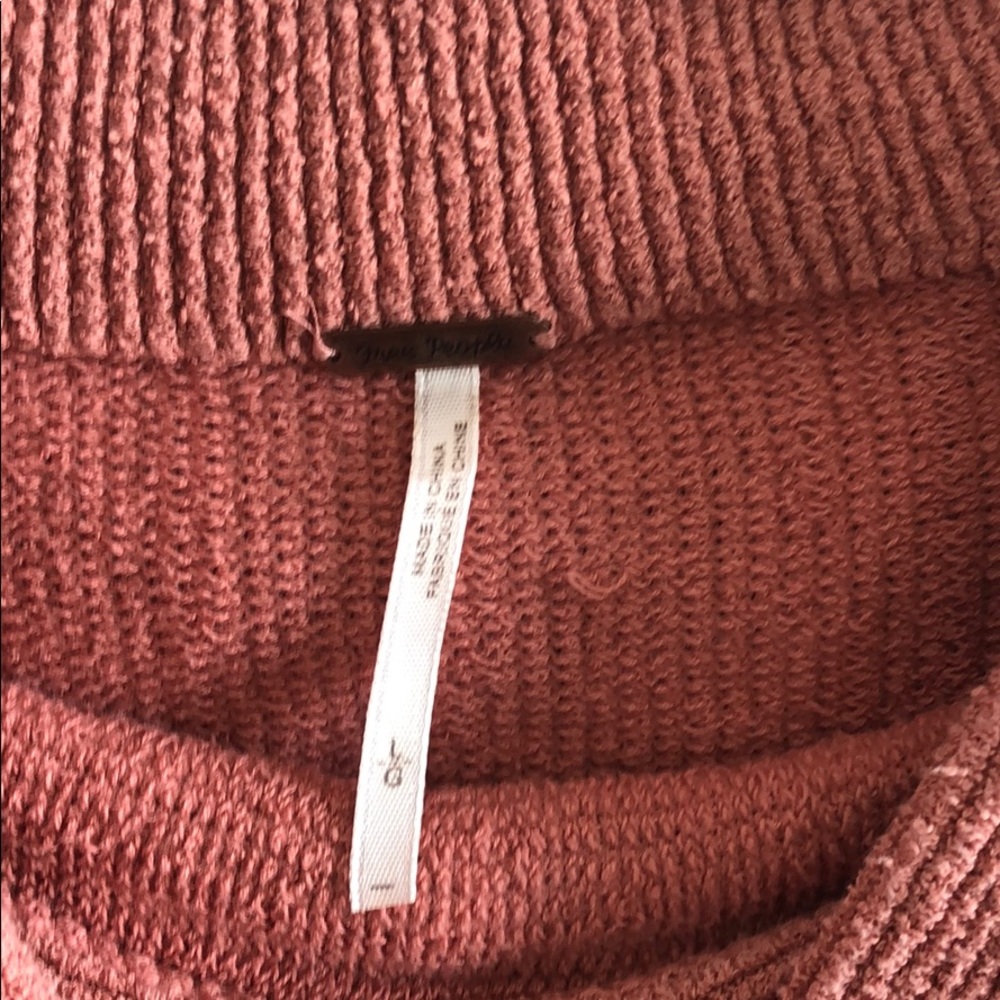 Free People Mock turtle neck tunic in peach - Picture 4 of 4